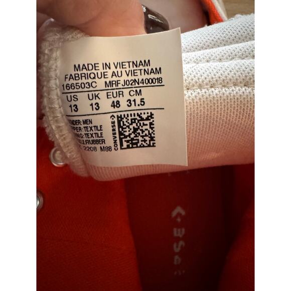 Converse Untitled UNT1TL3D Hi Not a Chuck Hi Top Shoes 166503C men’s 13 - Picture 3 of 7